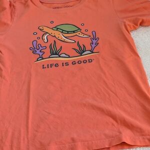 Great Condition: Life Is Good Turtle Sea Landscape Kids XL